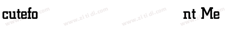 cutefont Medium字体转换
